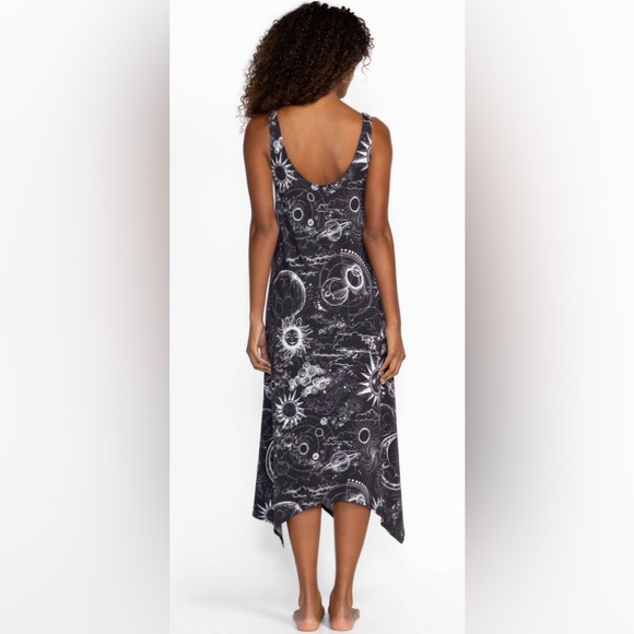JOHNNY WAS Cotton/Modal THE TANK SLEEP DRESS in Mina Celestial Print Size Large - Picture 3 of 8